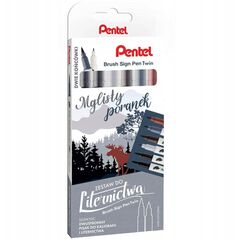 Πινέλα Pentel Brush Sign Pen Twin SESW3