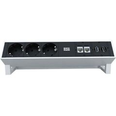 Listwa zasilająca Bachmann Bachmann DESK2 2x Gniazda 1xABD GST18 RAL9010 - 902.203