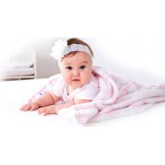 BabyMatex kocyk 75x100 z haftem Ricco dla dziewczynki