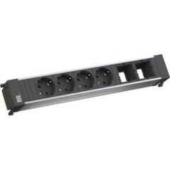 Bachmann BACHMANN POWER FRAME Large 4x gniazdo z uziemieniem 2x ABD