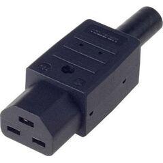 Bachmann BACHMANN Złącze zasilania urządzenia IEC320 C21 16A/250VAC, czarne