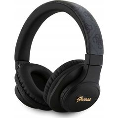 Guess PU Leather 4G Tone on Tone Script Logo Black