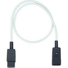 Kabel zasilający Bachmann Przedłużacz BACHMANN H05VV-F3G1.5, szary, wtyczka gniazda uziemiającego CEE 7/7 C19 0,5m