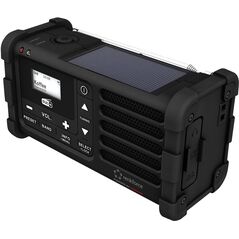 Renkforce RF-DAB-MMR88 Outdoorradio DAB+, UKW Ραδιόφωνο έκτακτης ανάγκης, USB Χειροκίνητη μανιβέλα, Ηλιακό πάνελ, επαναφορτιζόμενο, Φακός Μαύρο (RF-5266164)