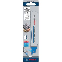 BOSCH BRZESZCZOT DO PIŁY SZABLASTEJ PRO THICK METAL PRECISE S937HBF 1,1 x 25 x 150mm /5szt.