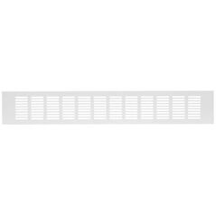 Γρίλια εξαερισμού αλουμινίου RA850, 80 x 500 mm, λευκή.