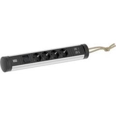 Kabel zasilający Bachmann BACHMANN CYCLE Loop 4xCEE7/3 1xswitch 1xUSB A/C 22W 2.5m CEE7/7