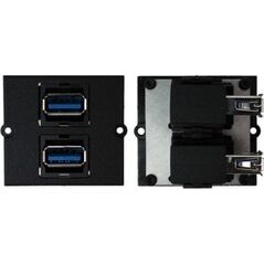 Bachmann Ramka BACHMANN 2xUSB 3.0, wyjście boczne 90