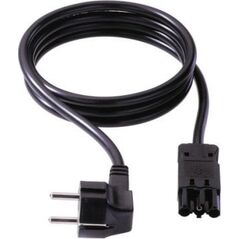 Kabel zasilający Bachmann BACHMANN Kabel zasilający z uziemieniem do styków/urządzeń GST18-3, bezhalogenowy, czarny, 3 m