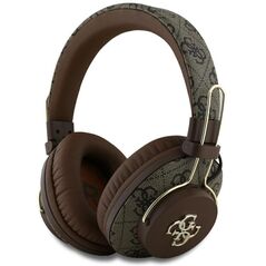 Słuchawki nauszne Guess Bluetooth ENC    Metal 4G Logo brązowy