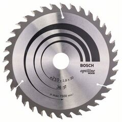 Bosch Tarcza pilarska Optiline Wood 210 x 30mm 36z (2608640622)