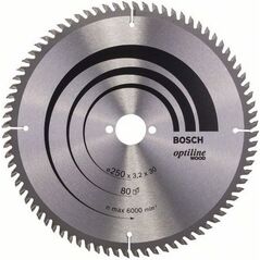Bosch Tarcza pilarska Optiline Wood 250mm (2 608 640 660)