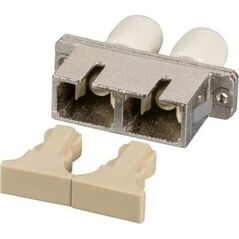 EFB EFB Adapter ST/SC Duplex wielomodowy, metal/ceramiczna tuleja, beżowy