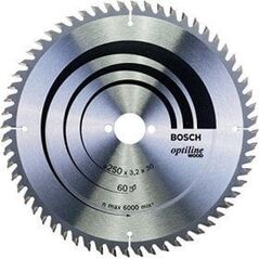 Bosch Bosch Powertools circular saw blade Optiline Wood T 250x30-60 - 2608640665
