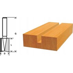 Bosch Bosch groove cutter Standard for Wood, 22mm, working length 24.6mm (shaft 8mm, double-edged)