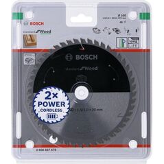 Bosch Bosch circular saw blade Standard for Wood, 160mm, 48Z (bore 20mm, for cordless saws)