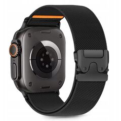 TECH-PROTECT NYLON CLASP APPLE WATCH 6 / 7 / 8 / 9 / 10 / SE / ULTRA 1 / 2 (44 / 45 / 46 / 49 MM) BLACK