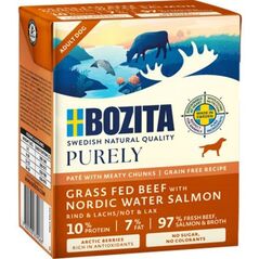BOZITA Purely wołowina z łososiem pasztecik z kawałkami mięsa 370g