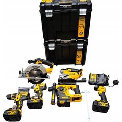 Zestaw elektronarzędzi Dewalt ZESTAW COMBO (DCD795, DCH253, DCF886, DCS331, DCS391, DCL040, 3X BATERIE DCB183, 2X WALIZKI TSTAK)