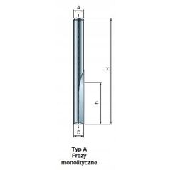 Frez 04-10106P 4X12X50,8X6,0