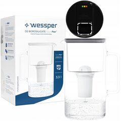 Dzbanek Wessper D2 Borosilicate FutureFlow Aquaclassic (WES202-FF-BK)