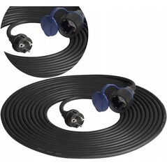 Przedłużacz warsztatowy bryzgoszczelny IP44, 1x2P+Z 10m,kabel gumowy olejoodporny H07RN-F 3x1,5mm?, 230VAC/16A, schuko