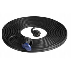Przedłużacz warsztatowy bryzgoszczelny IP44, 1x2P+Z 20m,kabel gumowy olejoodporny H07RN-F 3x1,5mm?, 230VAC/16A