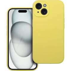 OEM Futerał SILICONE 2mm do IPHONE 15 żółty