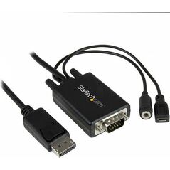 Kabel StarTech DisplayPort - D-Sub (VGA) 1.8m czarny (DP2VGAAMM2M)
