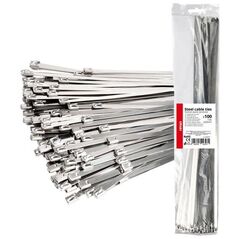Opaski zaciskowe metalowe ze stali nierdzewnej 7.9x600mm 100 szt. amio-04327