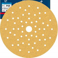 Bosch Bosch Expert C470 sanding sheet, 150mm, K60 multi-hole (50 pieces, for eccentric sanders)