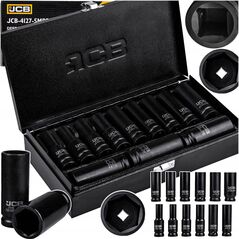 JCB ΣΕΤ ΜΑΚΡΥΩΝ ΚΡΟΥΣΤΙΚΩΝ ΚΑΡΥΔΙΩΝ 12τμχ 1/2" 6-ΓΩΝΟ (10-24mm)