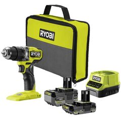 Κρουστικό δράπανο μπαταρίας RYOBI ONE+HP RPD18C1-242S, 18V, 2.0+4.0 Ah Li-ion, 60Nm