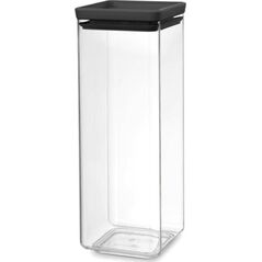 Brabantia Kwadratowy pojemnik 2,5l Tasty+ szary 122408