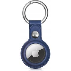 Θήκη για Apple AirTag από οικολογικό δέρμα - μπλε