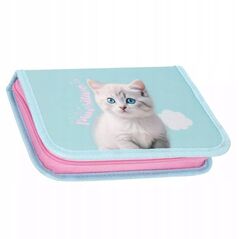 Κασετίνα 1 φερμουάρ 2 πτερύγια CUTIES KITTY STK-35 PB 12/48