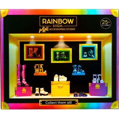 MGA MGA Rainbow High Accessories Studio Series 1, Pudełko z butami niespodzianką S Assortment in PDQ 586074 op.27szt mix cena za 1 szt