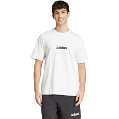 Koszulka męska adidas Essentials Linear Single biała JE9000 XL