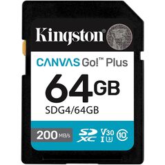 Kingston | Canvas Go! Plus | 64 GB | SD | Flash atminties klasė Class 10, UHS-I, U3, V30