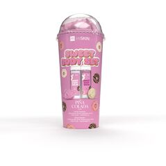 HISKIN Body Set Tuba Zestaw produktów do kąpieli - Sweet (żel do mycia ciała 100ml+balsam do ciała 100ml+myjka+kula 15g)