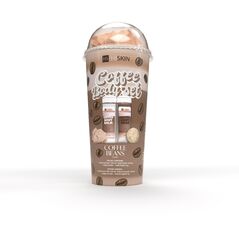 HISKIN Body Set Tuba Zestaw produktów do kąpieli - Coffee (żel do mycia ciała 100ml+balsam do ciała 100ml+myjka+kula 15g)