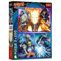 Puzzle 2x200 elementów Naruto Ninja z Wioski Ukrytego Liścia Trefl