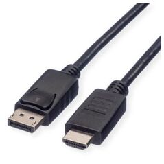 Καλώδιο ROLINE RM DisplayPort, DP - HDTV, M/M, μαύρο, 3 m