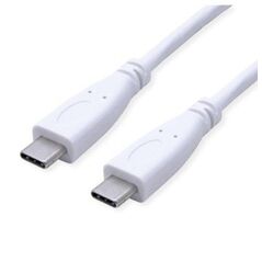 Καλώδιο USB 3.2 Gen 2, PD (Power Delivery) 20V5A, με Emark, C-C, M/M, λευκό, 0,5 m