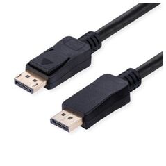 Καλώδιο DisplayPort VALUE, v2.1, 10K@60Hz, 40Gbit/s, UHBR10, DP-DP, M/M, μαύρο, 2 m