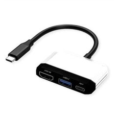 VALUE Σταθμός σύνδεσης τύπου C, 1x HDMI 4K30, 1x USB 3.2 Gen 1 A, 1x τύπου C (PD)