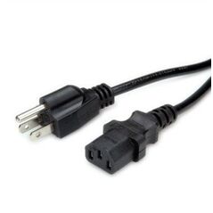 Καλώδιο τροφοδοσίας, σύνδεση NEMA-5 - IEC C13, USA, μαύρο, 1,8 m