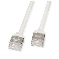 ROLINE U/FTP Data Center Patch Cord Cat.6A (Class EA), LSOH, Slim, Ultra Short Connector, λευκό, 0,5 m