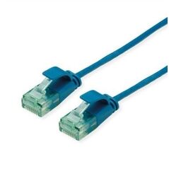 ROLINE RM UTP Καλώδιο Patch Data Center Cat.6A (Class EA), στενό, μπλε, 2 m