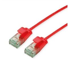ROLINE RM UTP Data Center Patch Cord Cat.6A (Class EA), στενός, κόκκινος, 0,15 μ